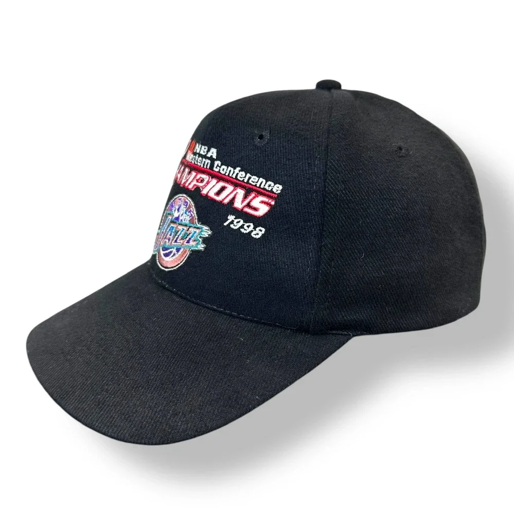 Vtg Utah Jazz 1998 Western Conference Champions NBA Hat Cap
